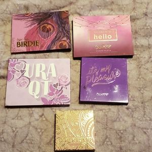 4 colourpop palettes and a blush